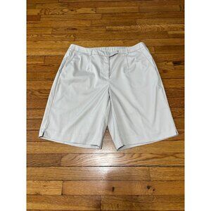 Talbots Womens Bermuda Shorts Plus Sz 16W Beige High Rise Pleated Mom Short NWT